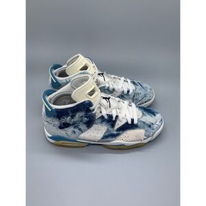 Jordan 6 Retro Washed Denim Basketball Shoes DM9045-100 Women's Sz 8.5